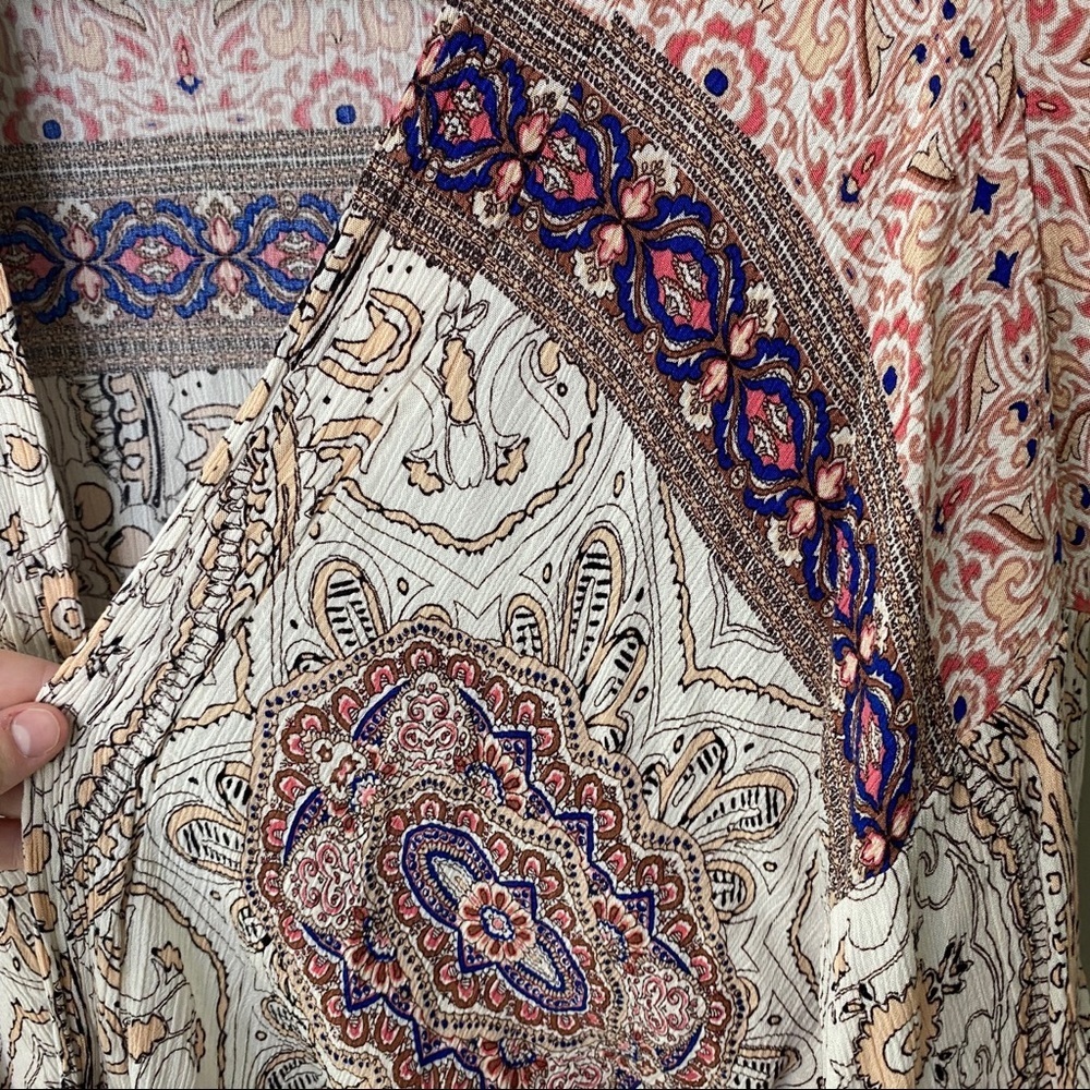Allison Joy Printed Kimono Multicolored Sz M/L - Picture 5 of 10